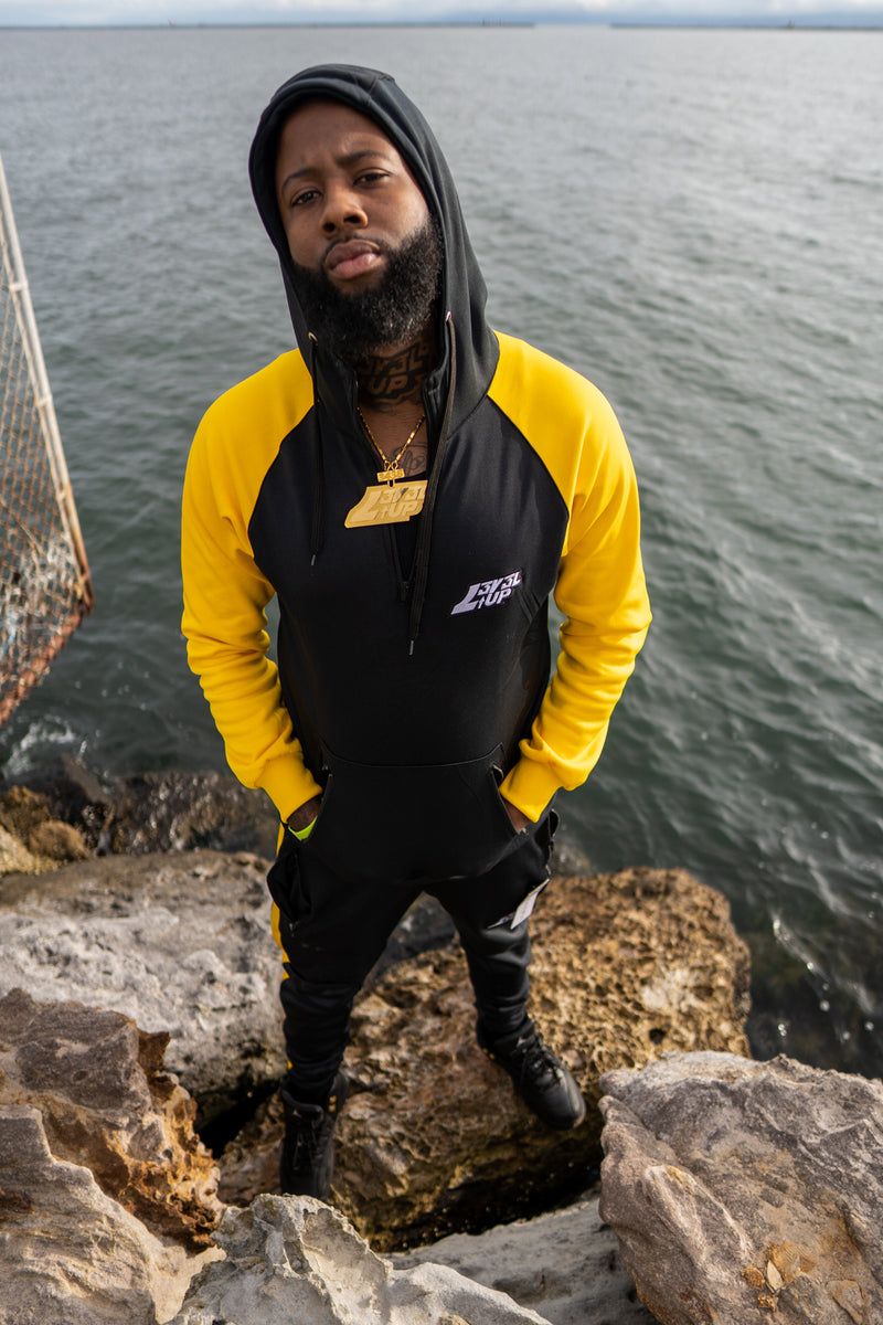 Black & Yellow LV.2 Tracksuits – L3V3L UP Apparel