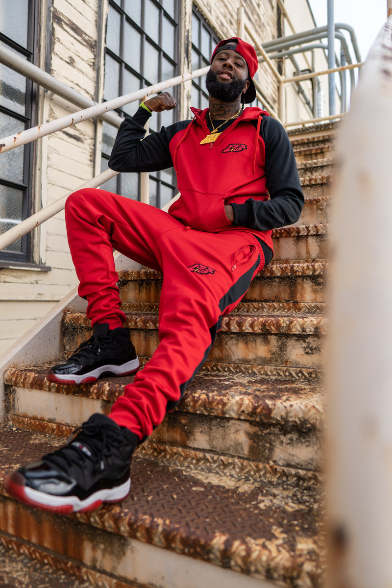 Red Lv.4 Tracksuit – L3V3L UP Apparel