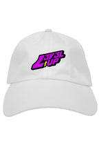 Load image into Gallery viewer, purple n White Dad Hat
